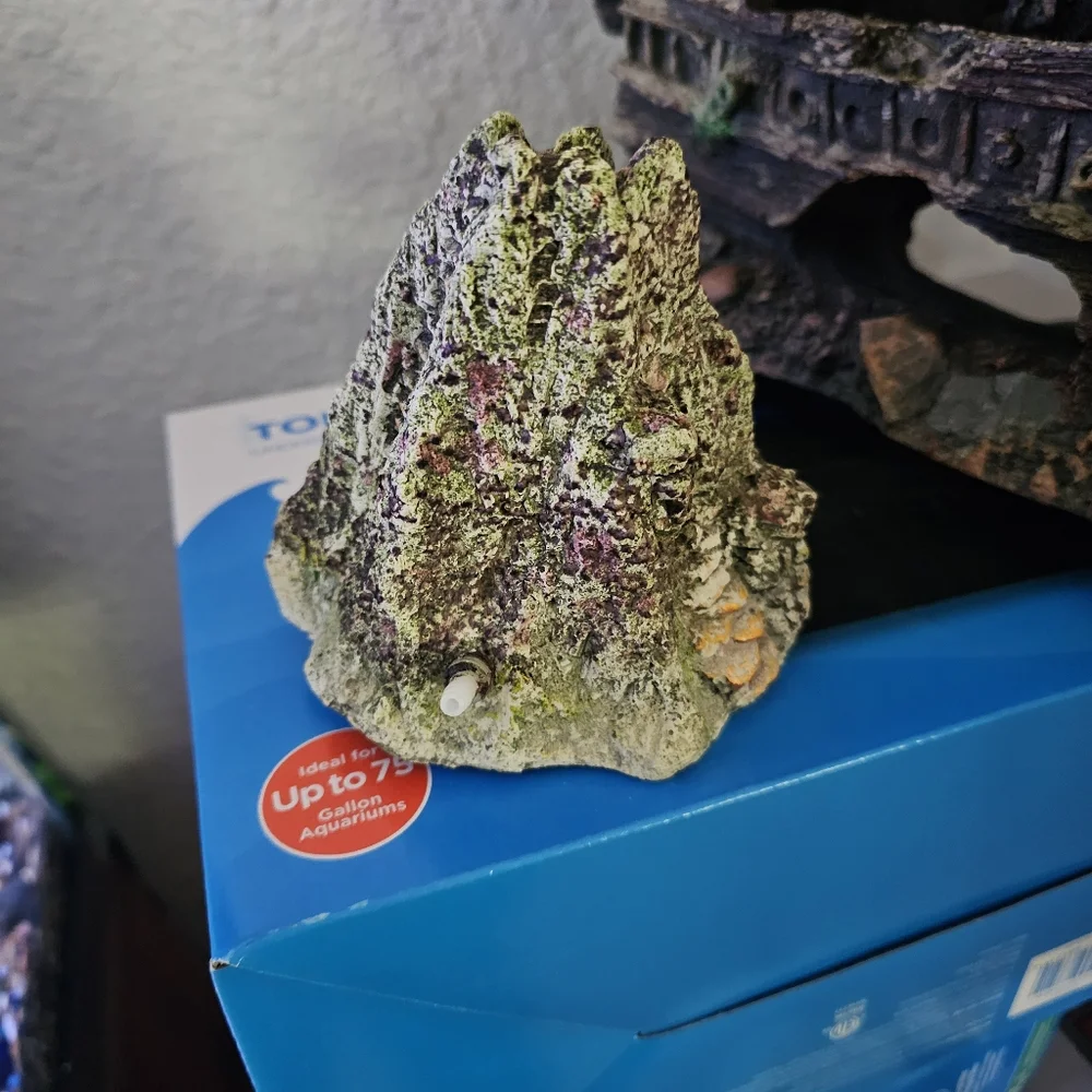 Volcano Bubbler Aquarium Decor - Decoration Ornament Fish Tank Aqua - 4”